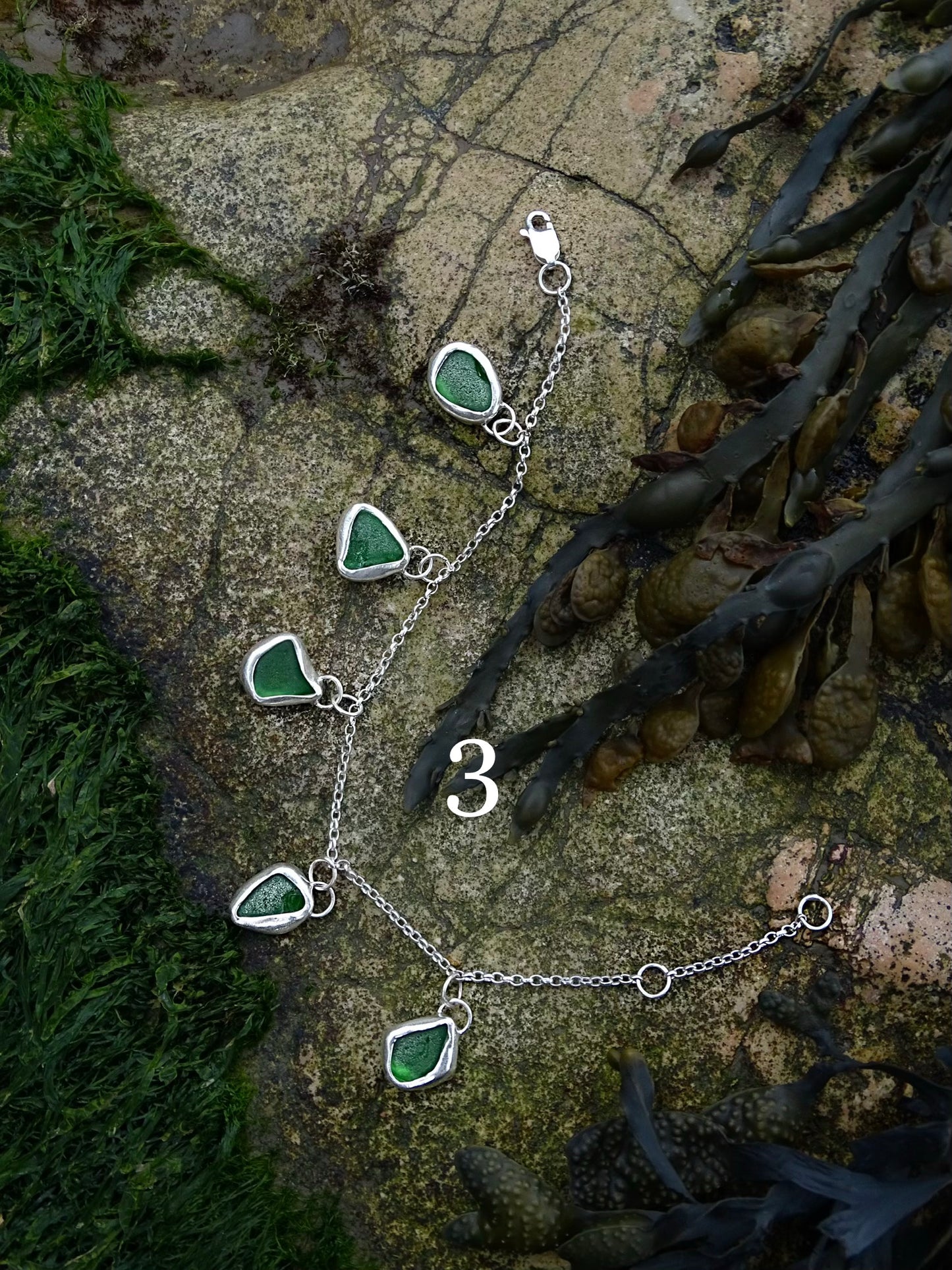 seaglass bracelets