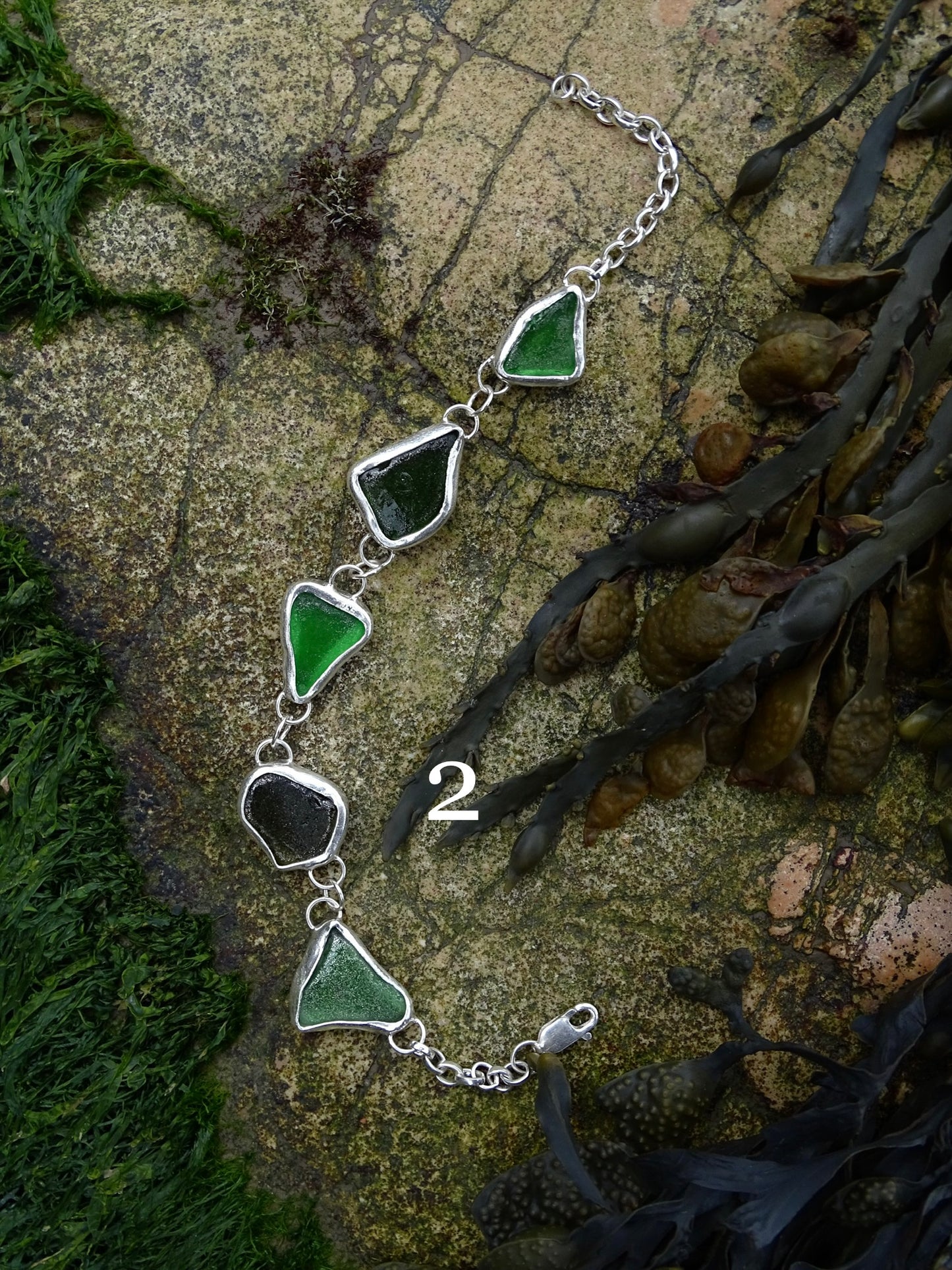 seaglass bracelets