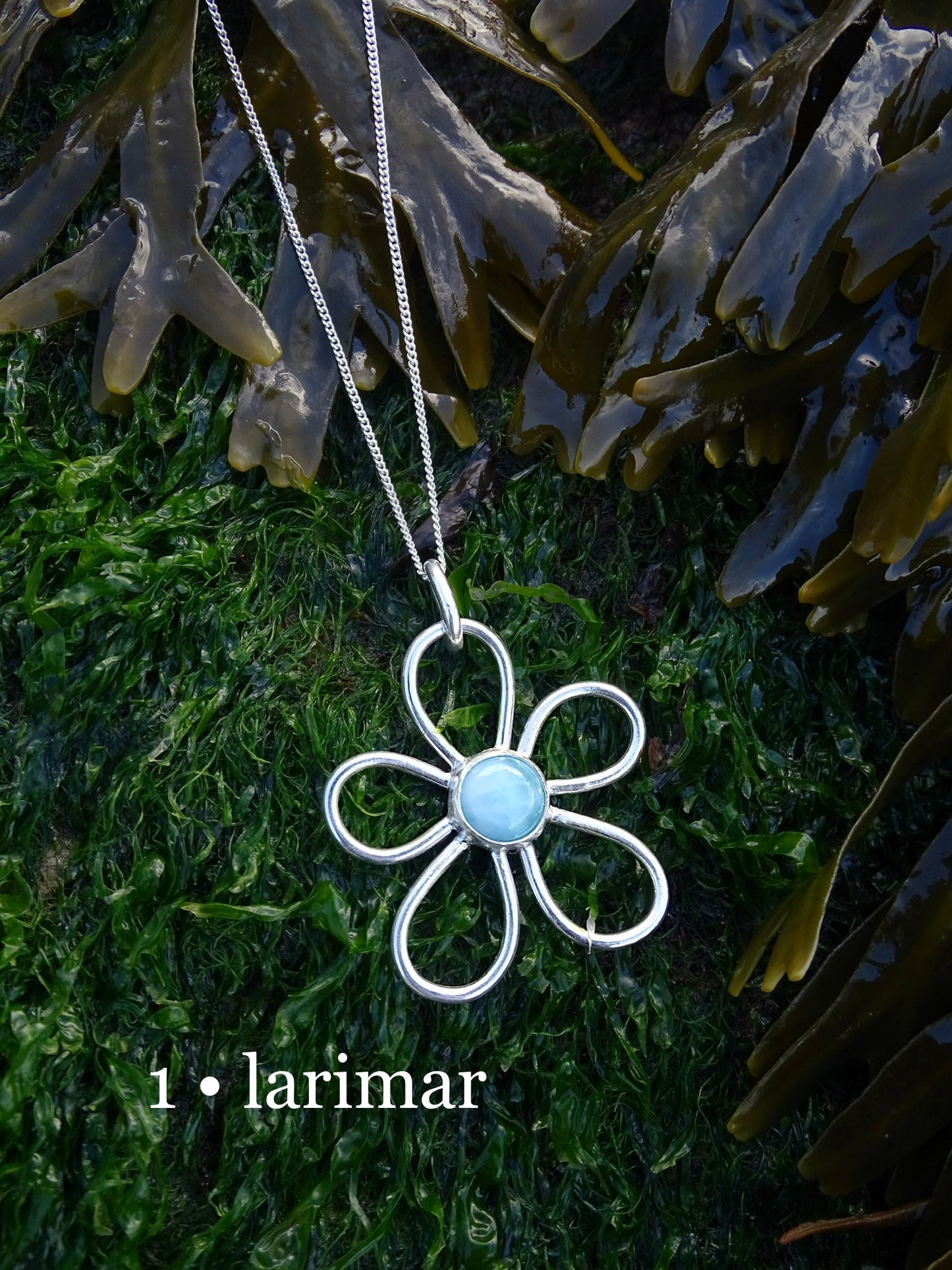 gemstone fleur pendants • one-offs